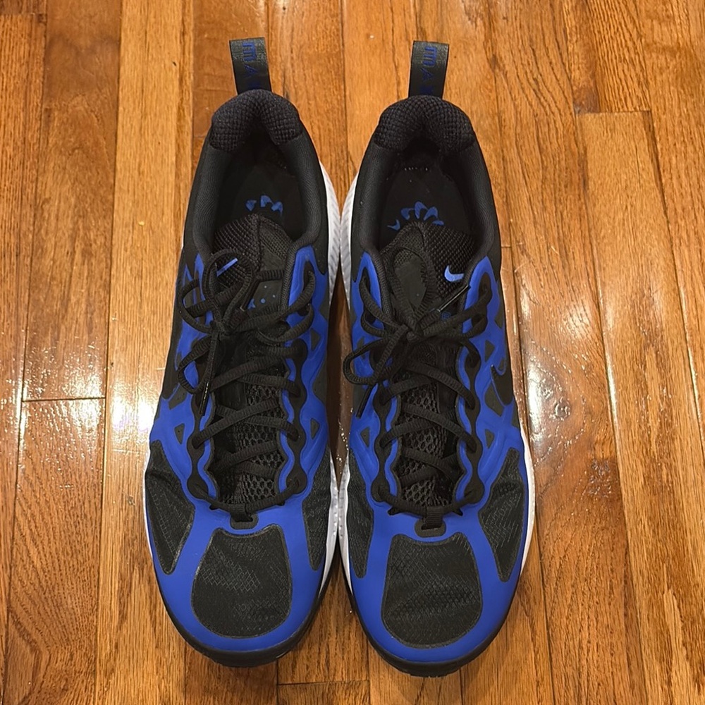 Nike Black and Blue Air Maxes